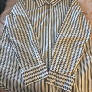 Women’s Black and White Striped Shirt